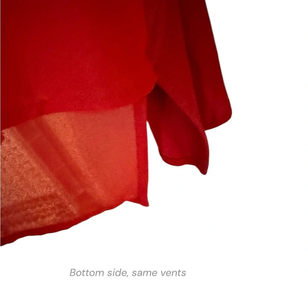 Michael Kors Red V-Neck Blouse    PLUS: 1X           #2 - Picture 6 of 10